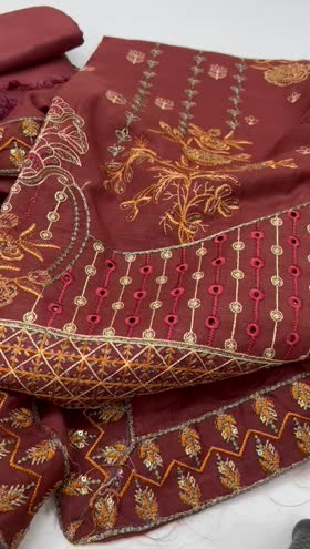 Rs 4250 Zooq dhanak emb 3pc Rs 4250 Zooq dhanak emb 3pc